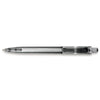 Branded Promotional DUCAL PUSH BUTTON PLASTIC BALL PEN in Translucent Black Pen From Concept Incentives.