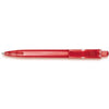 Branded Promotional DUCAL PUSH BUTTON PLASTIC BALL PEN in Translucent Red Pen From Concept Incentives.