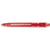 Branded Promotional DUCAL PUSH BUTTON PLASTIC BALL PEN in Translucent Red Pen From Concept Incentives.