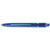 Branded Promotional DUCAL PUSH BUTTON PLASTIC BALL PEN in Translucent Dark Blue Pen From Concept Incentives.