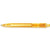 Branded Promotional DUCAL PUSH BUTTON PLASTIC BALL PEN in Translucent Yellow Pen From Concept Incentives.