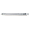 Branded Promotional DUCAL PUSH BUTTON PLASTIC BALL PEN in Translucent White Pen From Concept Incentives.