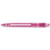 Branded Promotional DUCAL PUSH BUTTON PLASTIC BALL PEN in Translucent Cyclamen Pen From Concept Incentives.