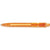 Branded Promotional DUCAL PUSH BUTTON PLASTIC BALL PEN in Translucent Orange Pen From Concept Incentives.