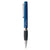 Branded Promotional TETHYS GRIP SILVER RETRACTABLE PLASTIC BALL PEN in Light Blue Pen From Concept Incentives.