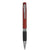 Branded Promotional TETHYS GRIP SILVER RETRACTABLE PLASTIC BALL PEN in Dark Burgundy Pen From Concept Incentives.