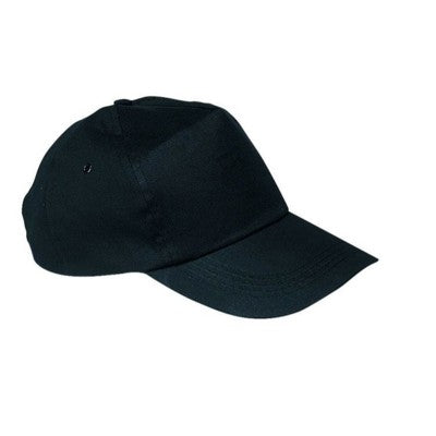 Branded Promotional 5 PANEL CLASSIC BASEBALL CAP in Black Baseball Cap From Concept Incentives.