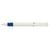 Branded Promotional S40 GRIP FT PUSH BUTTON PLASTIC BALL PEN in Solid White with Dark Blue Fittings Pen From Concept Incentives.