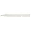 Branded Promotional S40 GRIP FT PUSH BUTTON PLASTIC BALL PEN in Solid White with White Fittings Pen From Concept Incentives.