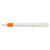 Branded Promotional S40 GRIP FT PUSH BUTTON PLASTIC BALL PEN in Solid White with Orange Fittings Pen From Concept Incentives.