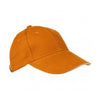 Branded Promotional 6 PANEL SANDWICH PEAK BASEBALL CAP in Orange Heavy Brushed Cotton Baseball Cap From Concept Incentives.