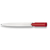 Branded Promotional S40 COLOR PUSH BUTTON PLASTIC BALL PEN in Solid White with Red Trim Pen From Concept Incentives.