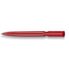 Branded Promotional S40 EXTRA PUSH BUTTON PLASTIC BALL PEN in Solid Red with Black Fittings Pen From Concept Incentives.