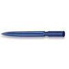 Branded Promotional S40 EXTRA PUSH BUTTON PLASTIC BALL PEN in Solid Dark Blue with Black Fittings Pen From Concept Incentives.