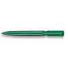 Branded Promotional S40 EXTRA PUSH BUTTON PLASTIC BALL PEN in Solid Green with Black Fittings Pen From Concept Incentives.