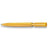 Branded Promotional S40 EXTRA PUSH BUTTON PLASTIC BALL PEN in Solid Yellow with Black Fittings Pen From Concept Incentives.