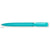 Branded Promotional S40 EXTRA PUSH BUTTON PLASTIC BALL PEN in Solid Teal with Black Fittings Pen From Concept Incentives.