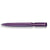 Branded Promotional S40 EXTRA PUSH BUTTON PLASTIC BALL PEN in Solid Lilac with Black Fittings Pen From Concept Incentives.