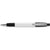 Branded Promotional SEMYR GRIP COLOUR PUSH BUTTON PLASTIC BALL PEN in Black Pen From Concept Incentives.