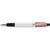 Branded Promotional SEMYR GRIP COLOUR PUSH BUTTON PLASTIC BALL PEN in Red Pen From Concept Incentives.