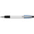 Branded Promotional SEMYR GRIP COLOUR PUSH BUTTON PLASTIC BALL PEN in Light Blue Pen From Concept Incentives.