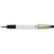 Branded Promotional SEMYR GRIP COLOUR PUSH BUTTON PLASTIC BALL PEN in Lime Green Pen From Concept Incentives.