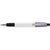 Branded Promotional SEMYR GRIP COLOUR PUSH BUTTON PLASTIC BALL PEN in Lilac Pen From Concept Incentives.