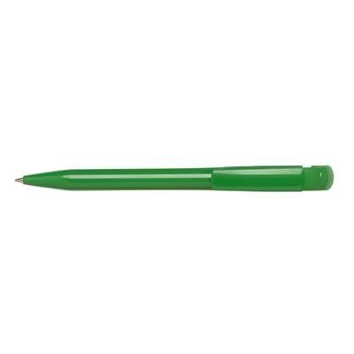 Branded Promotional S45 TOTAL RETRACTABLE PLASTIC BALL PEN in Green Pen From Concept Incentives.