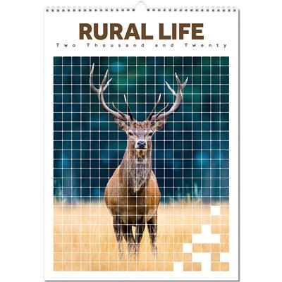 Branded Promotional RURAL LIFE OPTIMA WALL 12 LEAF CALENDAR Calendar From Concept Incentives.