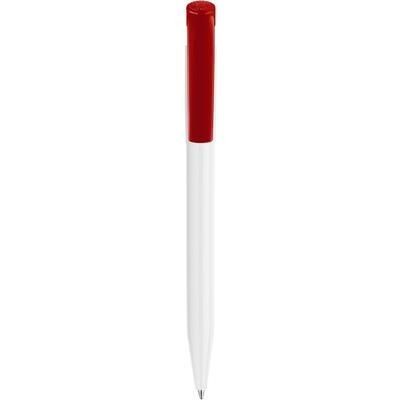 Branded Promotional S45 FT RETRACTABLE PLASTIC BALL PEN in Red Pen From Concept Incentives.