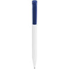 Branded Promotional S45 FT RETRACTABLE PLASTIC BALL PEN in Dark Blue Pen From Concept Incentives.