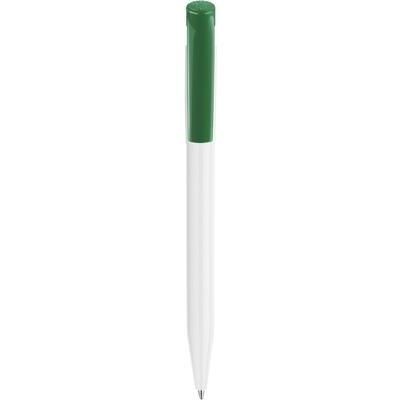 Branded Promotional S45 FT RETRACTABLE PLASTIC BALL PEN in Green Pen From Concept Incentives.