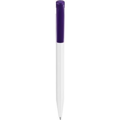 Branded Promotional S45 FT RETRACTABLE PLASTIC BALL PEN in Dark Violet Pen From Concept Incentives.