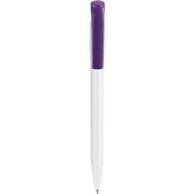 Branded Promotional S45 FT RETRACTABLE PLASTIC BALL PEN in Lilac Pen From Concept Incentives.