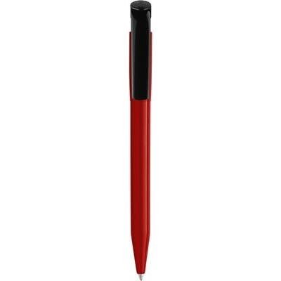 Branded Promotional S45 EXTRA RETRACTABLE PLASTIC BALL PEN in Red Pen From Concept Incentives.