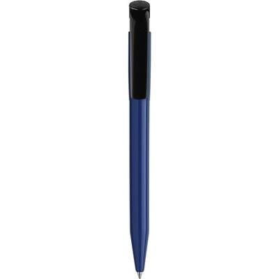 Branded Promotional S45 EXTRA RETRACTABLE PLASTIC BALL PEN in Dark Blue Pen From Concept Incentives.