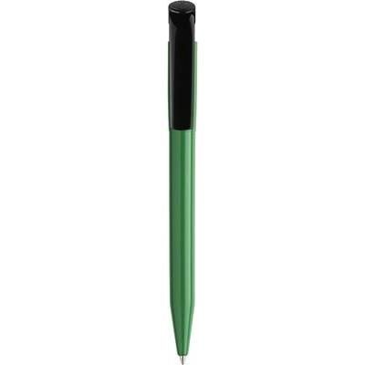 Branded Promotional S45 EXTRA RETRACTABLE PLASTIC BALL PEN in Green Pen From Concept Incentives.