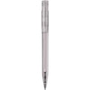 Branded Promotional S45 CLEAR TRANSPARENT RETRACTABLE PLASTIC BALL PEN in Black Pen From Concept Incentives.