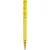 Branded Promotional S45 CLEAR TRANSPARENT RETRACTABLE PLASTIC BALL PEN in Yellow Pen From Concept Incentives.