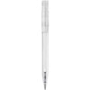 Branded Promotional S45 CLEAR TRANSPARENT RETRACTABLE PLASTIC BALL PEN in White Pen From Concept Incentives.