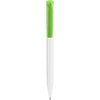 Branded Promotional S45 FT FLUO RETRACTABLE PLASTIC BALL PEN in Green Pen From Concept Incentives.