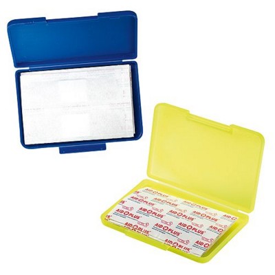 Branded Promotional FIRST AID KIT PLASTIC PLASTER BOX Plaster From Concept Incentives.