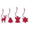Branded Promotional TEJAR SET OF 4 TREE HANGERS Christmas Decoration From Concept Incentives.