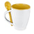 Branded Promotional PALERMO COFFEE CUP in Yellow Mug From Concept Incentives.