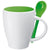 Branded Promotional PALERMO COFFEE CUP in Green Mug From Concept Incentives.