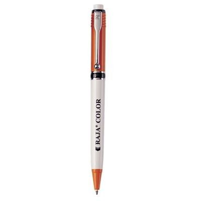 Branded Promotional RAJA COLOR RETRACTABLE PLASTIC BALL PEN Pen From Concept Incentives.