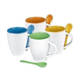 Branded Promotional PALERMO COFFEE CUP Mug From Concept Incentives.