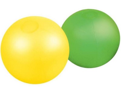 Branded Promotional INFLATABLE BEACH BALL in Translucent Blue Beach Ball From Concept Incentives.