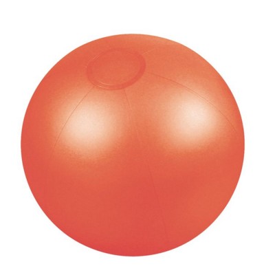 Branded Promotional INFLATABLE BEACH BALL in Translucent Red Beach Ball From Concept Incentives.