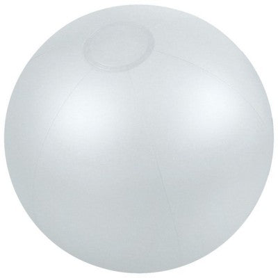 Branded Promotional INFLATABLE BEACH BALL in Translucent Clear Transparent Beach Ball From Concept Incentives.
